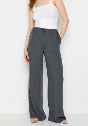 WIDE LEG - Stoffhose - grey