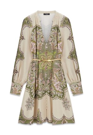 MARCIANO BY GUESS, MARCIANO FIT UND FLARE MINI KLEID - Blusenkleid - mehrfarbig grün