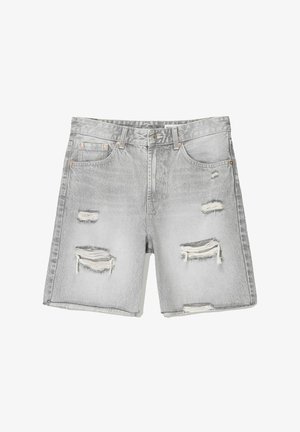 RIPPED - BERMUDA - Kratke hlače iz džinsa - grey