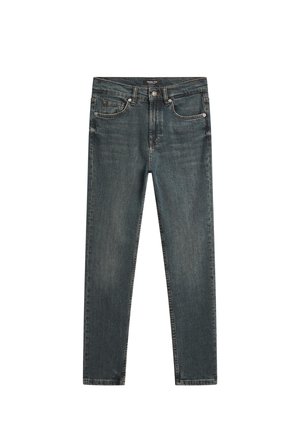 Massimo Dutti MID-RISE  - Jeans slim fit - mottled blue