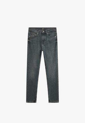 Massimo Dutti MID-RISE  - Jeans slim fit - mottled blue