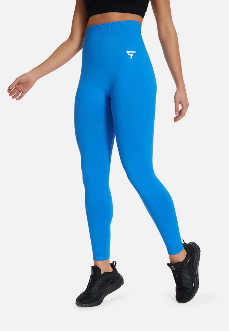 SQUATPROOF CHROMA PLAIN HIGH WAISTED  - Leggings - blue