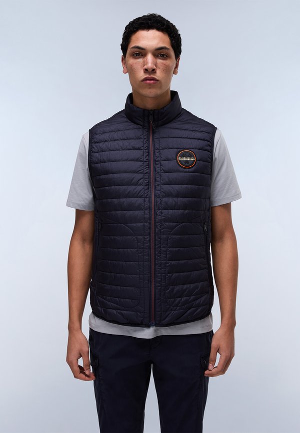 AMIATA - Waistcoat - blu marine