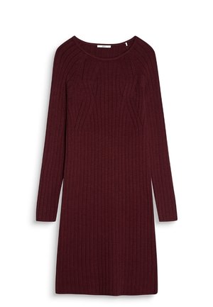 Robe fourreau - bordeaux