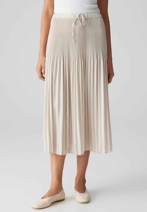 OPUS MIDI RIBANE FRENCH - A-lijn rok - natural glaze