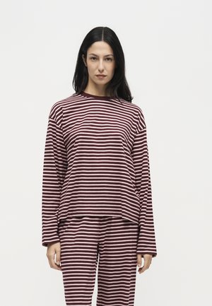 Lindex, WIDE TROUSERS - Комплект пижама - dark dusty red