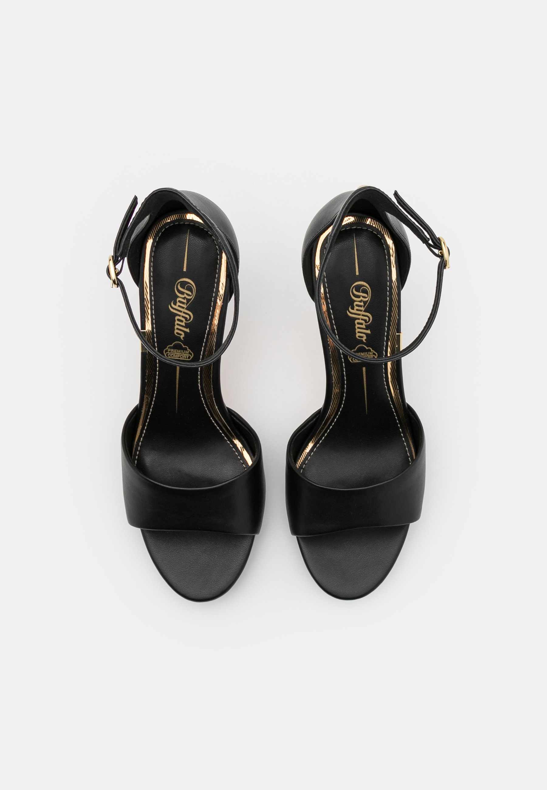 Buffalo VEGAN RONJA - Sandalias de tacón - black/negro - Zalando.es