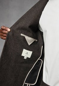 Next HERRINGBONE - REGULAR FIT - Öltönyzakó - brown