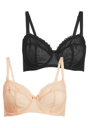 2 PACK - Strapless BH - black