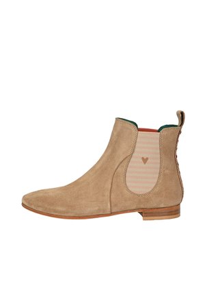 CHELSEA BOOT TILDA CHELSEA BOOT MIT STREIFEN UND HERZCHEN - Korte laarzen - sand