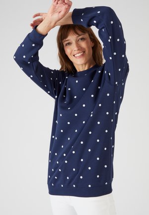 DOUILLET - Sweater - marine pois