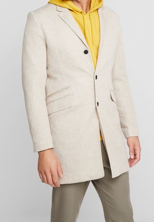 Halflange jas - mottled beige