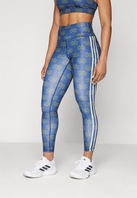 adidas Performance ADIDAS FARM RIO 7/8 - Leggings - night indigo/dark marine/cream white