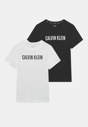 TEES 2 PACK - T-shirt z nadrukiem - white/black