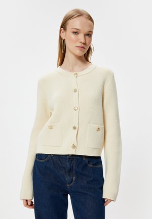 BUTTONED - Neuletakki - white