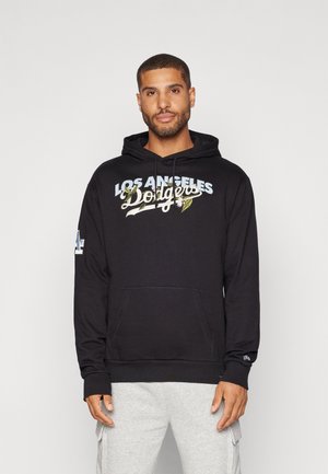 New Era MLB LOS ANGELES DODGERS FLORAL GRAPHIC HOODIE - Squadra - black