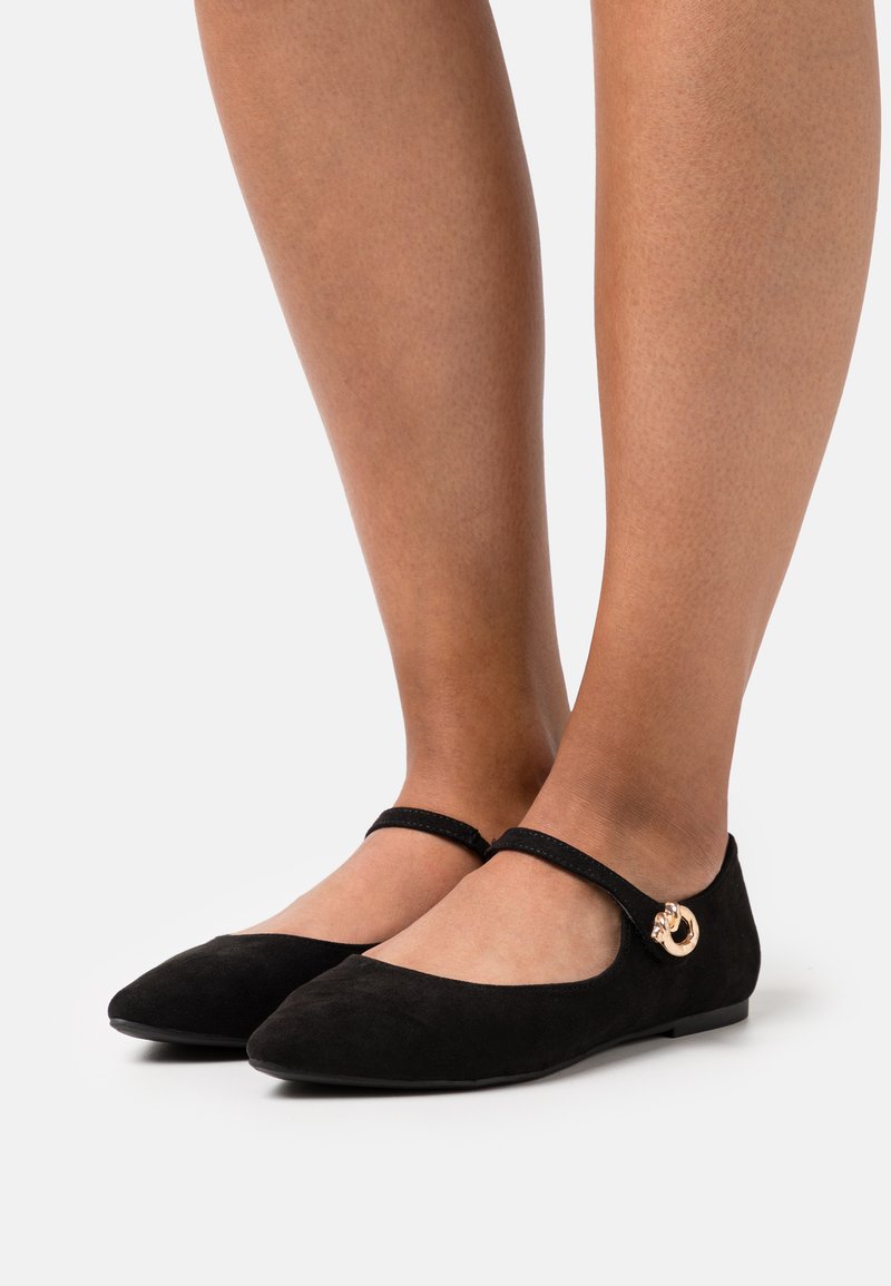 Anna Field Wide Fit Ankle strap ballet pumps black Zalando.ie