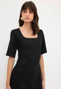 adL SQUARE NECK SHORT SLEEVE - Tubino - black