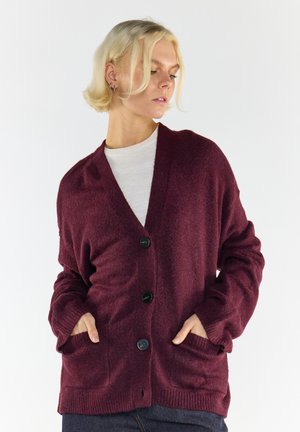 V-NECK - Neule - burgundy