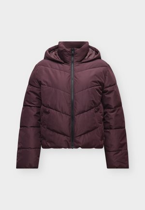 ONLY, ONLCLAIR PUFFER HOOD JACKET - Χειμωνιάτικο μπουφάν - fudge