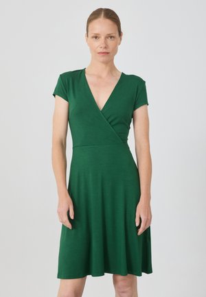 Džersejové šaty - dark green