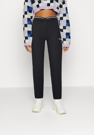 CORPORATE SLIT WIDE LEG PANTS - Nadrágok - black