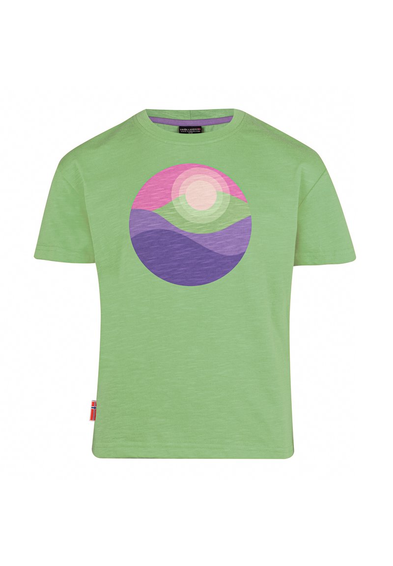 Trollkids T-shirt print lichtgroen