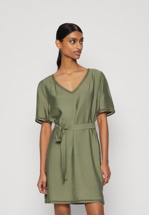 ONLCELINE PAULA V NECK DRESS - Vardagsklänning - deep lichen green