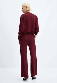 Mango Pantaloni - bordeaux