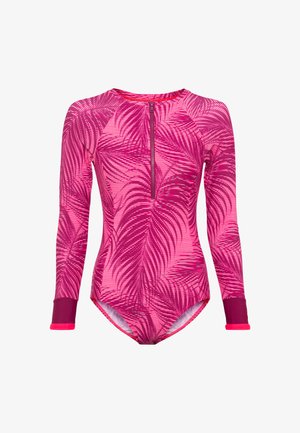 Maillot de bain - bordeaux/bedruckt