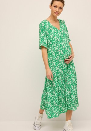 MATERNITY SLEEVE - REGULAR FIT - Vardagsklänning - green floral