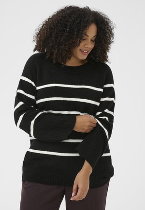Pulover - black chalk stripe