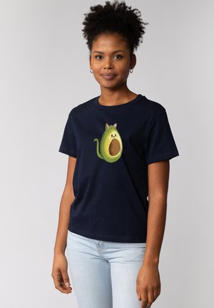 watapparel AVOCATO - T-shirt imprimé - french navy