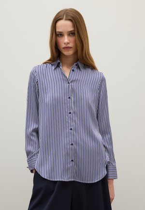 Overhemdblouse - white blue