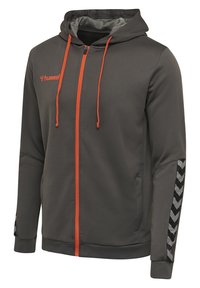 Hummel AUTHENTIC - Sweatjacke - asphalt