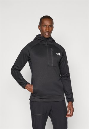 The North Face MOUNTAIN ATHLETICS HOODED 1/4  - Pulover s kapuco - black