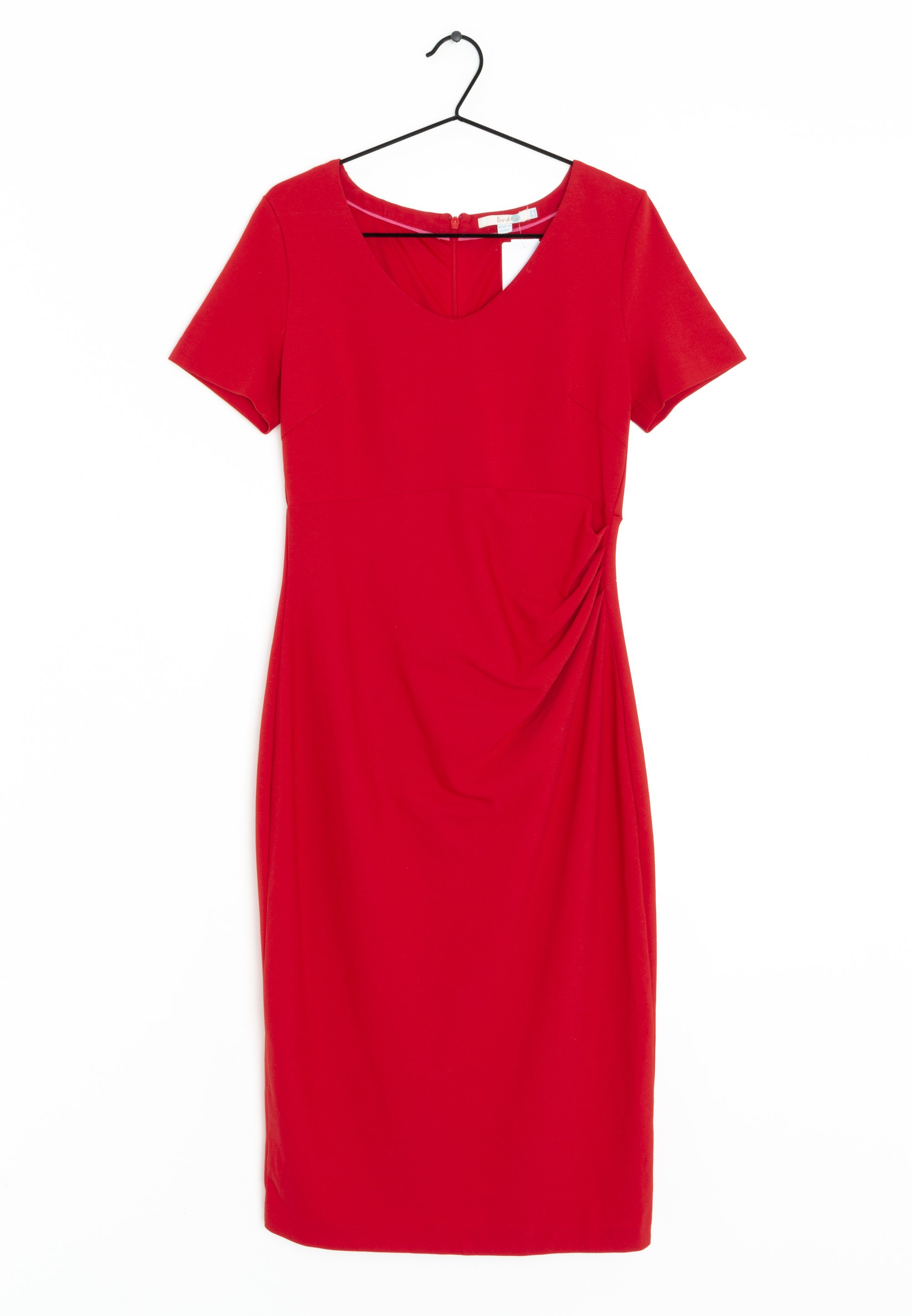 fitted lace wedding dress Xirena Boden Dress in Scarlet Stripe main image 1