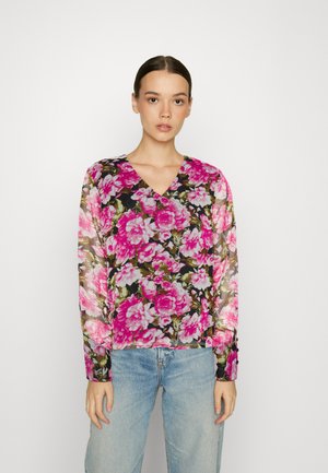 ONLY ONLSAGA V NECK - Μπλούζα - black rosemary