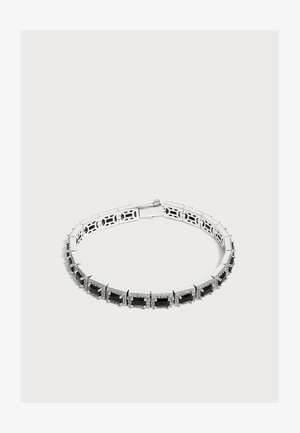 DARKAI, TENNIS EMERALD PAVE BRACELET UNISEX - Bracelet - white/black