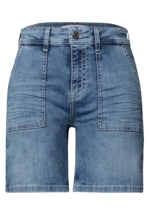 Street One, STRAIGHT LEG SHORTS IM CASUAL FIT - Short en jean - dark mid blue