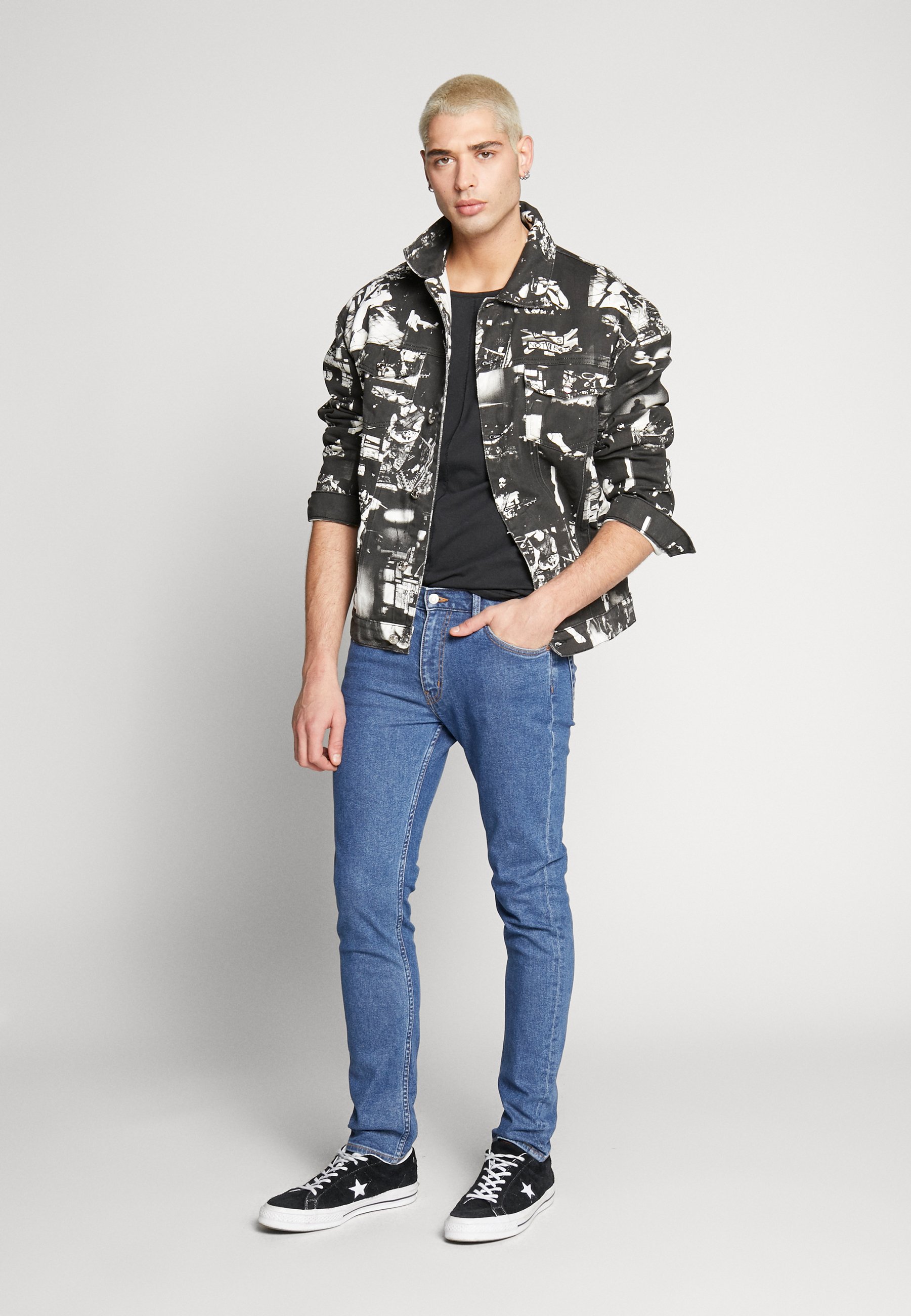 Jaded London PUNK ROCK PHOTOGRAPH JACKET Jeansjakke Jaded London PUNK ROCK PHOTOGRAPH JACKET Jeansjakke
