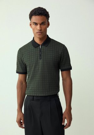 GEO PRINT  - Polo marškinėliai - green check