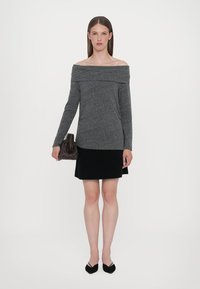 CLOSED ASYMMETRIC LONG SLEEVE - Bluză cu mânecă lungă - dark grey
