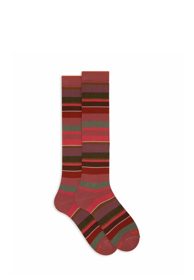 Gallo STRIPES - Kniestrümpfe - roseto confetto