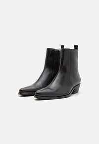 Zign LEATHER - Botines camperos - black