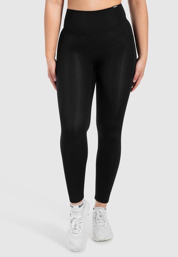 LEGGINGS HIGH WAIST WITH POCKET YOGA PILATES ILISSA - Tights - schwarz