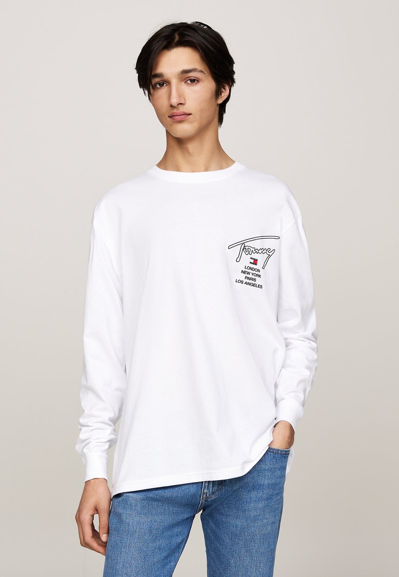 Tommy Jeans REG TWIST - Camiseta de manga larga - white