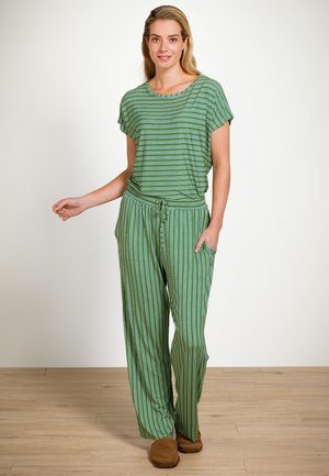 SHORT SLEEVE STRIPE - T-Shirt print - green