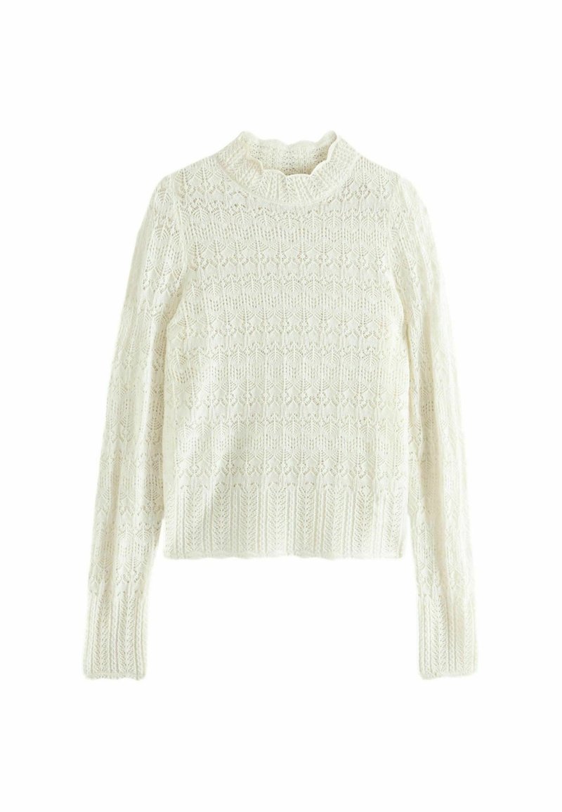 Next REGULAR FIT HIGH NECK  - Džemper - white ecru