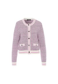 Strickjacke - sand rose violet